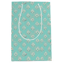 Elegante Vintage Blue Diamonds Cascade
