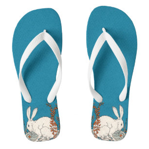 Elegante Vintage Blume Flip Flops