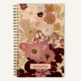 Elegante Vintage Blume Ombre Journal Notizbuch