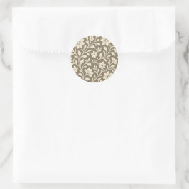 Elegante Vintage-Blumen-Aufkleber Runder Aufkleber