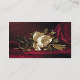 Elegante Vintage-Blumen-Rot-Weiß-Rosen-Vorlage Visitenkarte