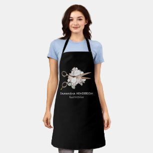 Elegante Vintage Blumenhaare Schürze