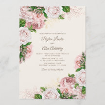 Elegante Vintage-Blush-Rosa-Blumenhochzeit