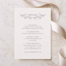 Elegante Vintage-Botanical-Hochzeitsdetails