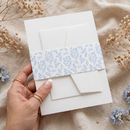 Elegante Vintage-Botanik-Blatt-Zweig-Bow-Hochzeit Einladungsbanderole