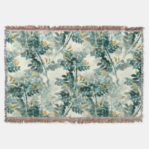 Elegante Vintage botanische Blumendarstellung Decke