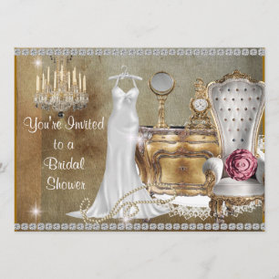 ELEGANTE VINTAGE BRIDAL SHOWING-EINLADUNG EINLADUNG