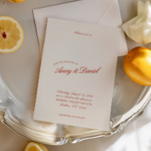 Elegante Vintage Classic Red & Ivory Wedding