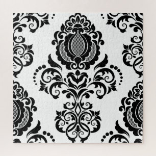 Elegante Vintage-Damask-Nahtlos-Textur Puzzle