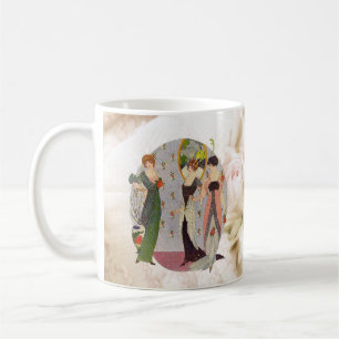 Elegante Vintage-Damenmode der 1920er Jahre Kaffeetasse