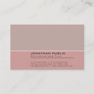 Elegante Vintage-Farben Harmonie Professionell Sch Visitenkarte