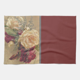 Elegante Vintage florale Rose Viktorianisch Küche Geschirrtuch
