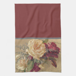 Elegante Vintage florale Rose Viktorianisch Küche Geschirrtuch