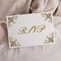 Elegante Vintage Frame Wedding mit Gold Script