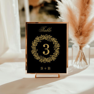 Elegante Vintage Französische Goldene Blumige Hoch Einladung