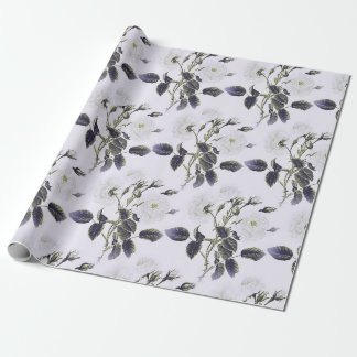 Elegante Vintage französische Stickereitoilette Geschenkpapier