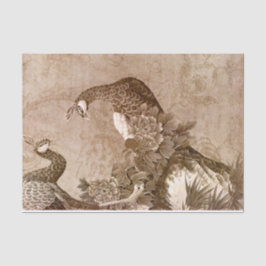 Elegante, Vintage Friedenstruppen Seidenpapier