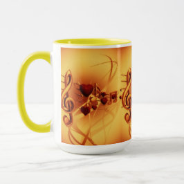 Elegante Vintage Goldnotizen Tasse