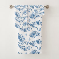 Elegante Vintage, gravierte blaue Rose und Ribbons