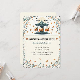 Elegante Vintage-Halloween-Party-Einladung Einladung