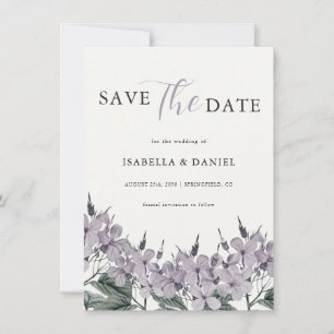 Elegante Vintage-Hochzeit mit Blumen Save The Date