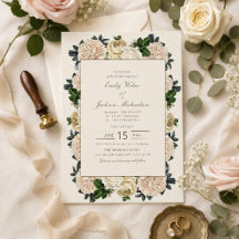 Elegante Vintage Hochzeit von Elfenbein