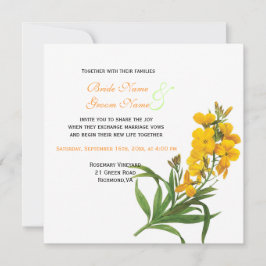 Elegante Vintage Hochzeit von Redoute Einladung