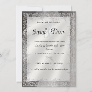Elegante Vintage-Hochzeitseinladung Einladung