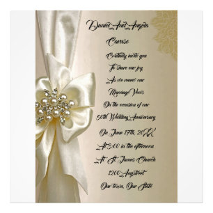 Elegante Vintage-Hochzeitseinladung – Verzierte Go Fotodruck