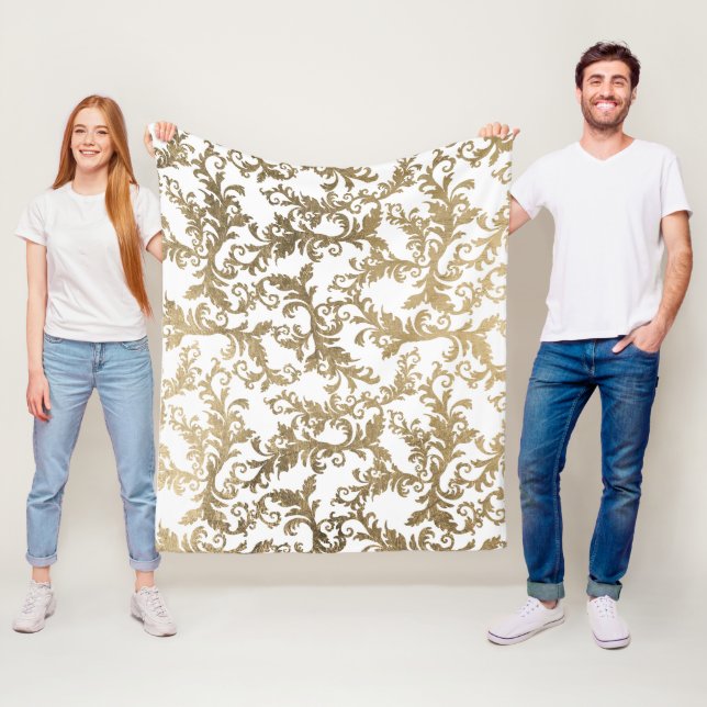 Elegante Vintage Imitate Goldmedaille Fleecedecke (Beispiel)