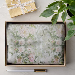 Elegante Vintage inspirierte Hochzeitsblumen Seidenpapier