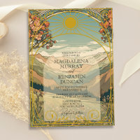 Elegante Vintage Jugendstil-Deko Hochzeit der Natu