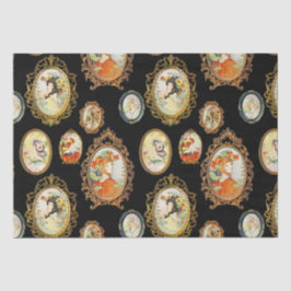 Elegante Vintage Jugendstil-Girls-Blume Seidenpapier