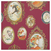 Elegante Vintage Jugendstil-Girls-Blume