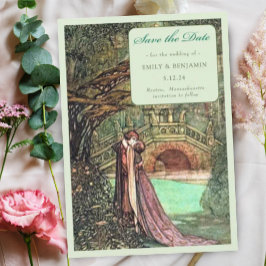 Elegante Vintage Jugendstil-Hochzeit Save The Date