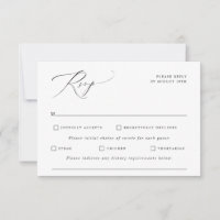 Elegante Vintage Kalligraphie-Hochzeit