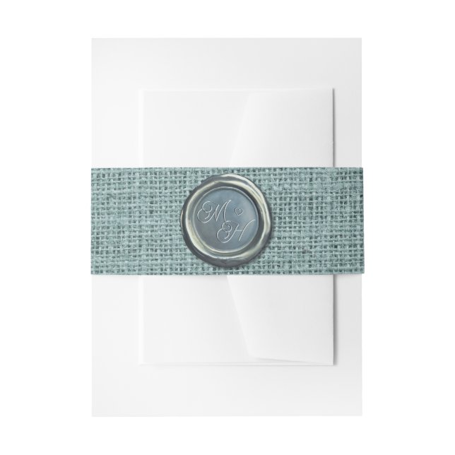 Elegante Vintage Klasseninitialen zeigen Grüne Hoc Einladungsbanderole (Vorderseite Beispiel)