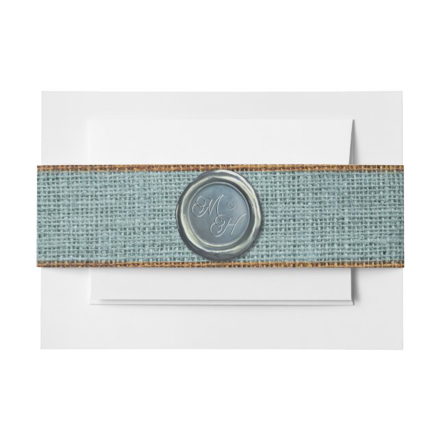 Elegante Vintage Klasseninitialen zeigen Grüne Hoc Einladungsbanderole (Vorderseite Beispiel)