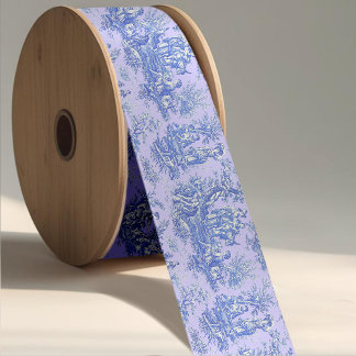 Elegante Vintage lila Blautöle Satinband