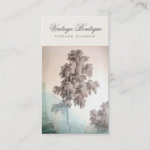 Elegante Vintage Mode-Boutique Viktorianisch Visitenkarte