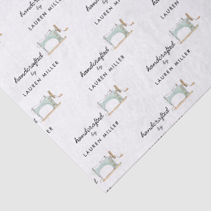 Elegante Vintage-Nähmaschine handgefertigt Seidenpapier