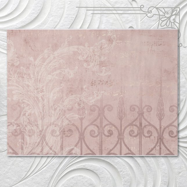Elegante Vintage Orchid Brocade Seidenpapier (Von Creator hochgeladen)