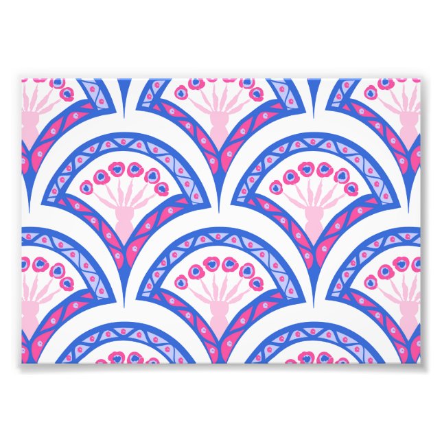 Elegante Vintage-Ornamentkunst Fotodruck (Vorne)