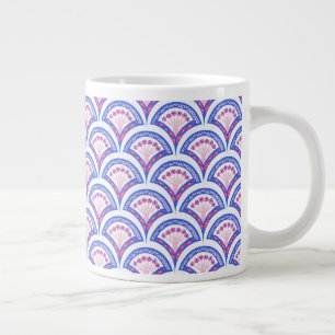 Elegante Vintage-Ornamentkunst Jumbo-Tasse