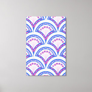 Elegante Vintage-Ornamentkunst Leinwanddruck