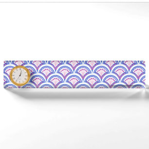 Elegante Vintage-Ornamentkunst Namensplakette