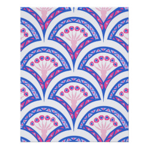 Elegante Vintage-Ornamentkunst Poster
