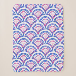 Elegante Vintage-Ornamentkunst Sherpadecke