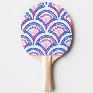 Elegante Vintage-Ornamentkunst Tischtennis Schläger