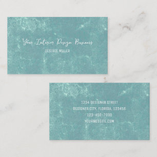 Elegante Vintage-Pastell-Türkisgrün-Textur Visitenkarte